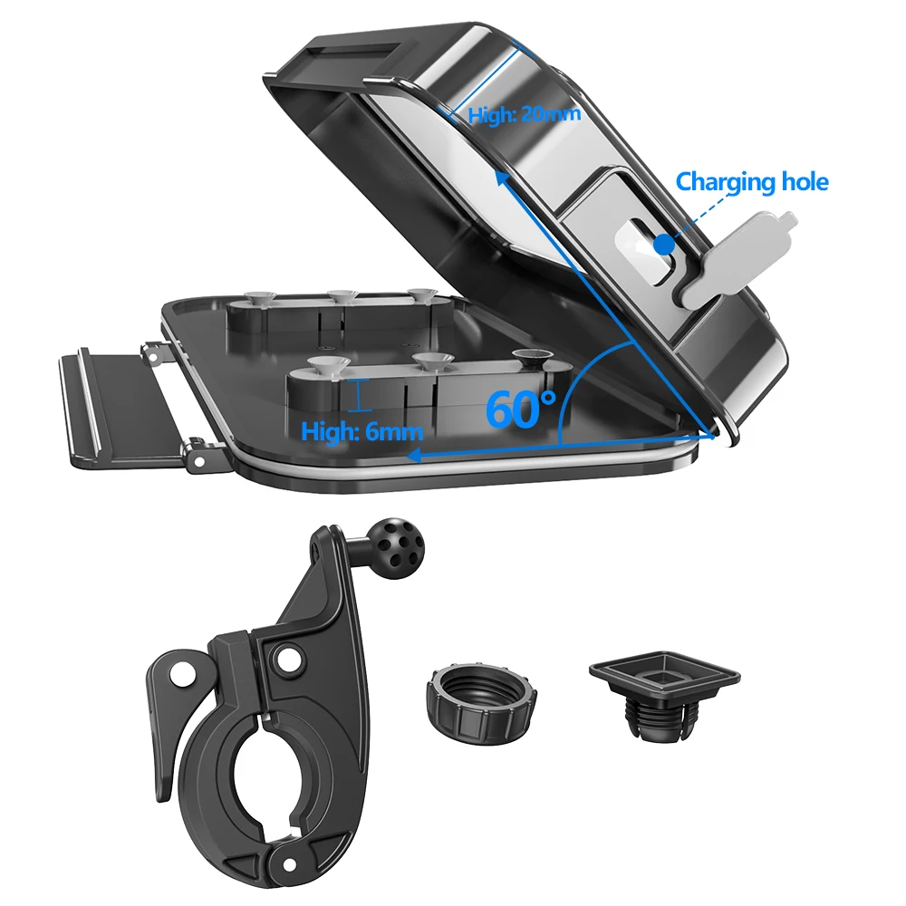 JUYANO Soporte Movil Moto Impermeable Anti Vibración, 360° Rotación, Porta  Telefono Universal con Pantalla Táctil, para 4.0-7.0 Móvil : :  Electrónica