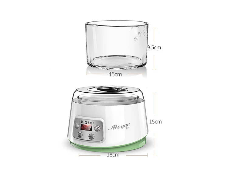 Полностью автоматическая Йогуртницы бытовой многофункциональный белый Natto рисовое оборудование для производства вина с четырьмя стеклянными вкладышами подстаканник