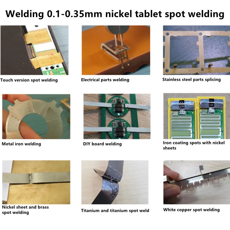 electric soldering iron kit GLITTER 801D Faraday Capacity Spot Welding machine 9900KW Battery welder Spot Welder 0.2mm Pure Nickel welding 0.1-0.35mm 1800A hot air rework station