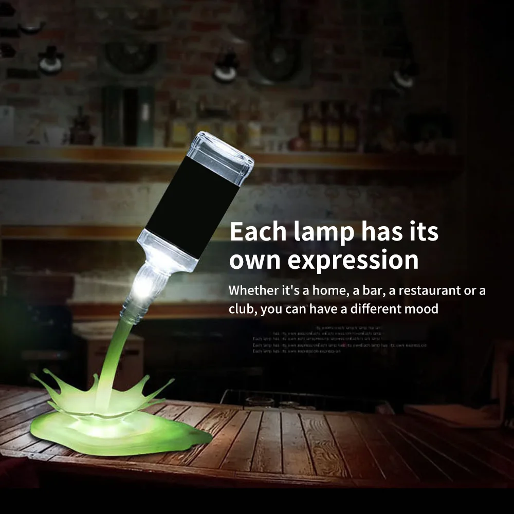 Питание от USB Сенсорное управление RGB затемняемый Ночной светильник светодиодный светильник для бутылки декоративный светильник для украшения дома