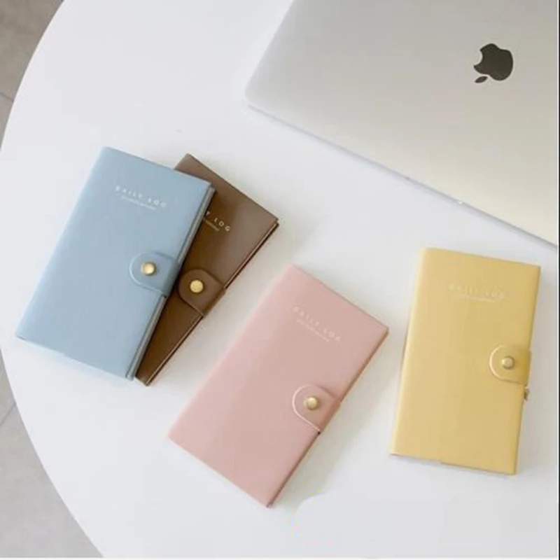 

2020 Portable Weekly Planner Daily Log Button Journal Book 93mm*165mm 160P