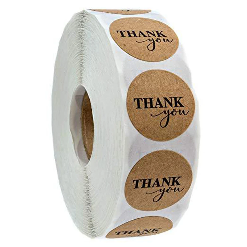 50 Assorted 1” Thank You Stickers Seals 50 Assorted 1” Thank You Stickers Seals