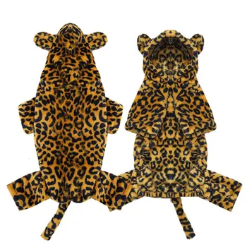 

Soft Warm Pet Dog Clothes for Dogs Jumpsuits Dog Cheetah Coat Jacket Pet Chihuahua Clothing for Dogs Outfit Pets Clothing