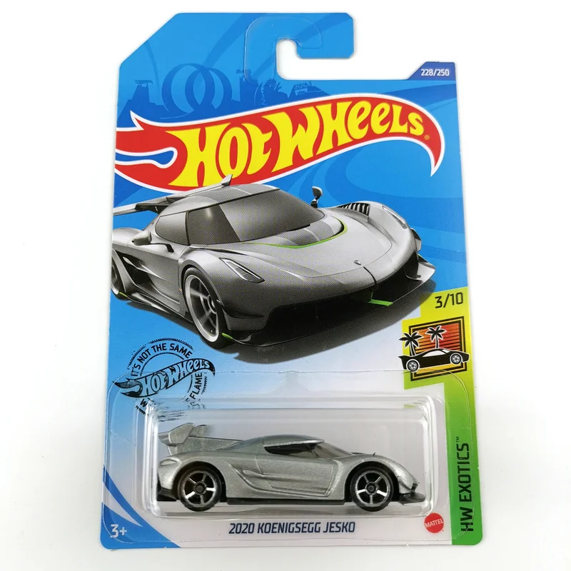 Hot wheels 2020 #228 Koenigsegg Jesko Hyper voiture argent métallisé nouveau sur Longue Carte 