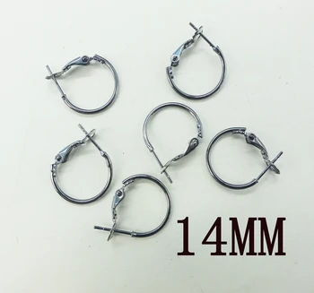 

Free Shipping !!! 200PCS / lot 14MM Silver Plated Earring Loop with Round Hoop Earrings
