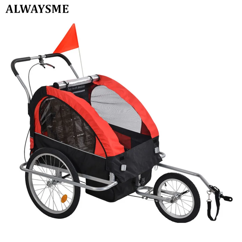 ALWAYSME 3 Wheels Child Baby Kids Bike Child Trailer Stroller Electrical Wheelchair Trailer