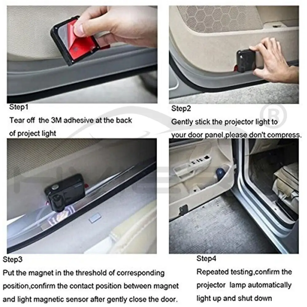 Car Led Wireless Car Door Logo Light Welcome Decor Lamp Laser Shadow Lamp Projector Light Atmosphere Car Light Car Accessories Car Led Wireless Car Door Logo Light Welcome Decor Lamp Laser Shadow Lamp Projector Light Atmosphere Car Light Car Accessories