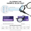 2022 New Reading Glasses with Lights LED Lighted Magnification Eyeglasses USB Charging Magnifying Readers for Men and Women 3