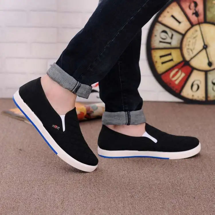 Comprar Primavera y verano moda hombres zapatos casuales con cordones Zapatillas de deporte transpirables hombres Zapatillas Hombre gran venta # BA2C01