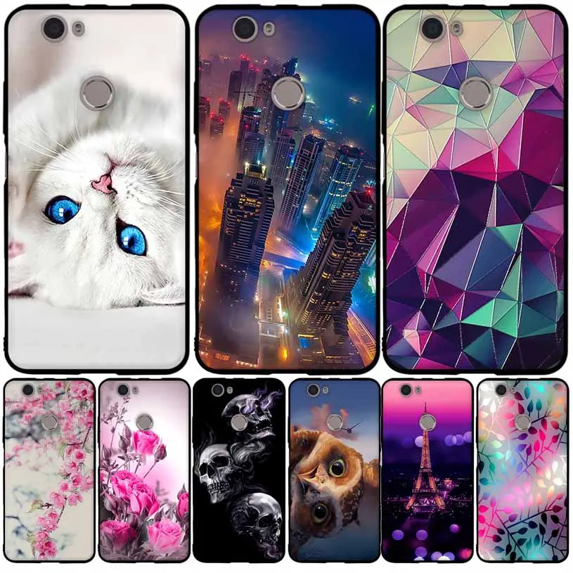 Чехол для Huawei nova чехол силиконовый из ТПУ черного цвета Роскошный телефона