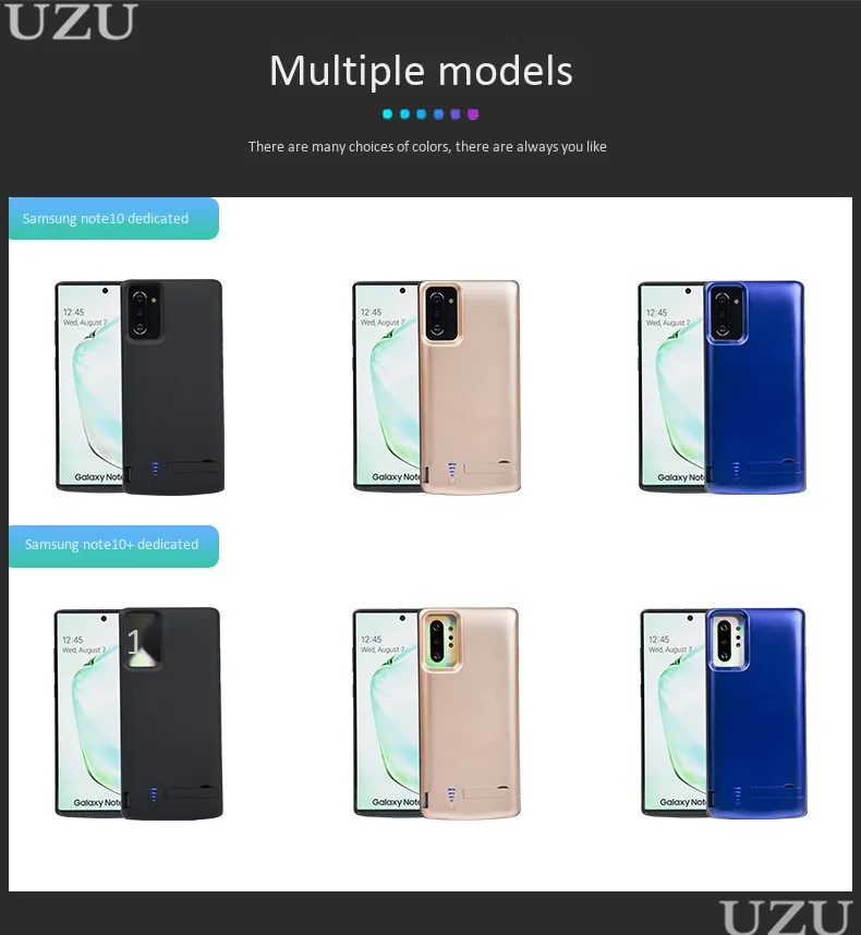 Чехол для зарядного устройства для samsung Galaxy Note 10 Pro, внешняя Портативная подставка, беспроводной зарядный чехол для samsung Galaxy Note 10