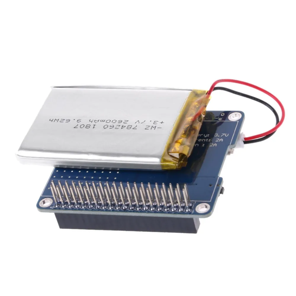 1 шт. UPS HAT Board+ 2500 мАч литиевая батарея для Raspberry Pi 3 Model B/Pi 2B/B+/A+ плата модуль Прямая поставка