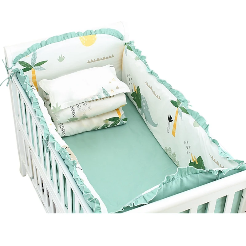 5 шт. детские кроватки вставки для мультфильм ограждение детской хлопок кроватка