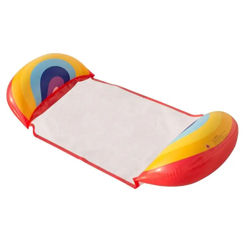  Water Mesh Bottom Inflatable Floating Water Bed Beach Mat Water Kids Adult Travel Swimming Pool Sup