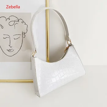 

Zebella Fashion Shopping Bag Retro Casual Women Totes Shoulder Bags Female Leather Solid Color Chain Handbag
