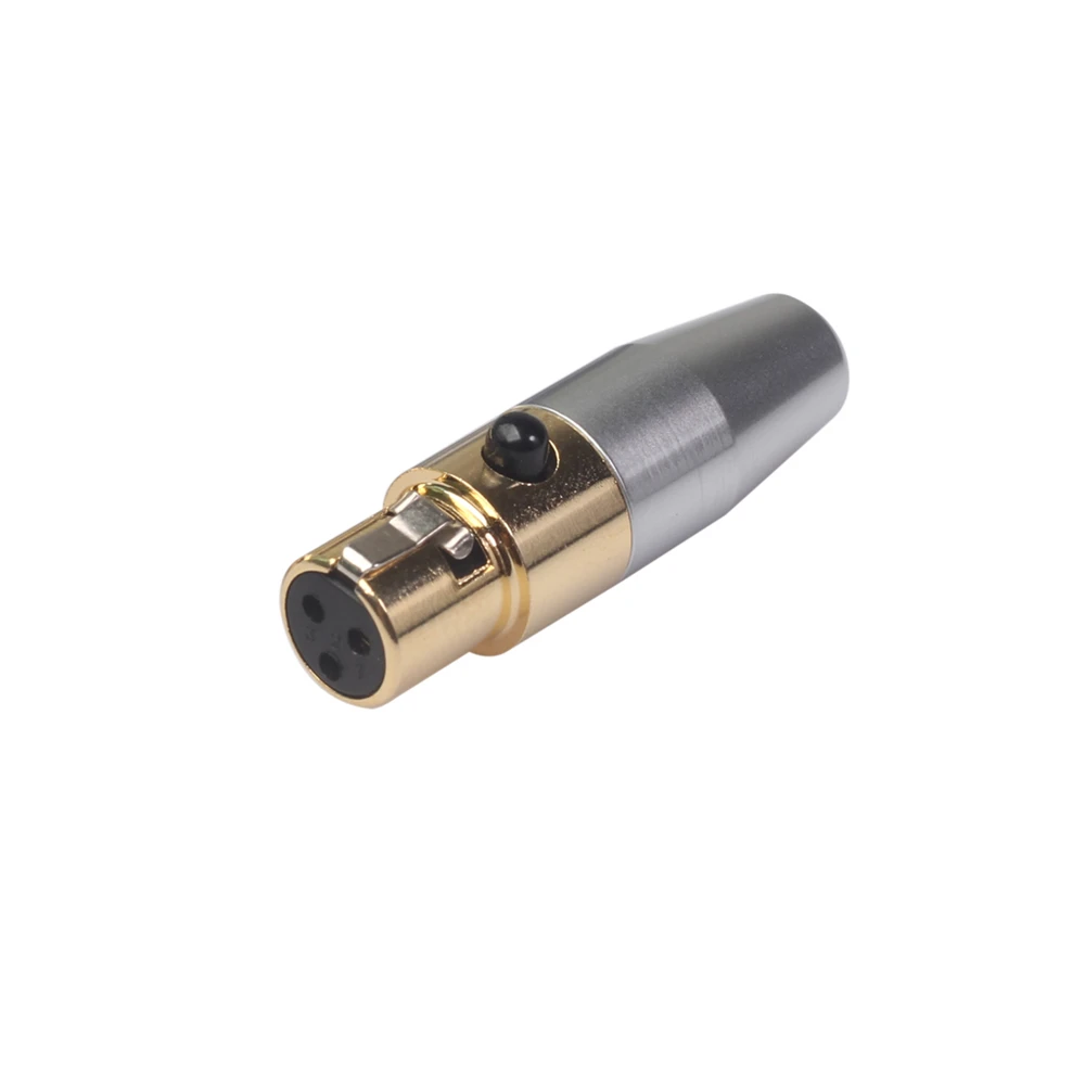 1 пара мини 3Pin XLR штекер Женский Чистый медный корпус анти-помехи эффект Аудио разъем для Mic пайки прямой