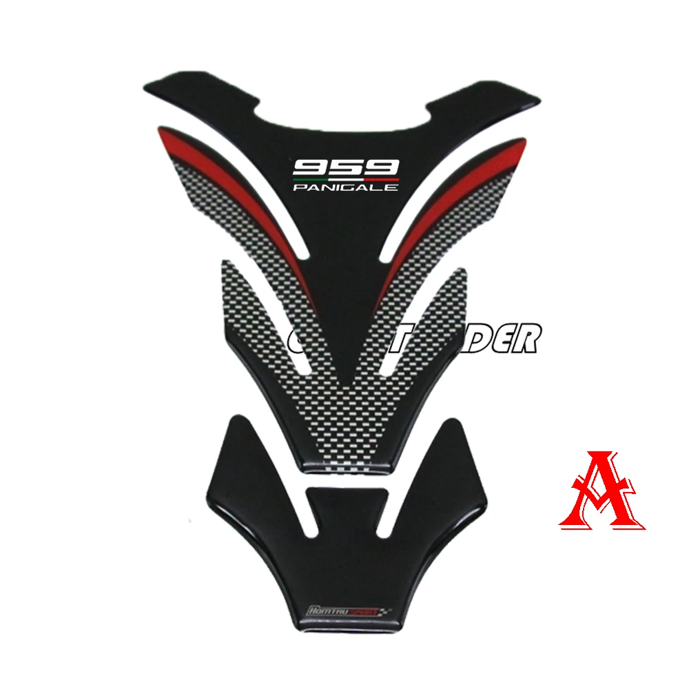 3D мотоциклетный Бензобак защитный чехол для Ducati 959 Panigale Corse Tank Pad стикер - Цвет: A