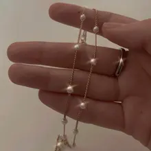 Gargantilla Retro de perlas de KISS WIFE para mujer, collar elegante de estrella y perlas, gargantilla de oro, regalo de joyería 2021