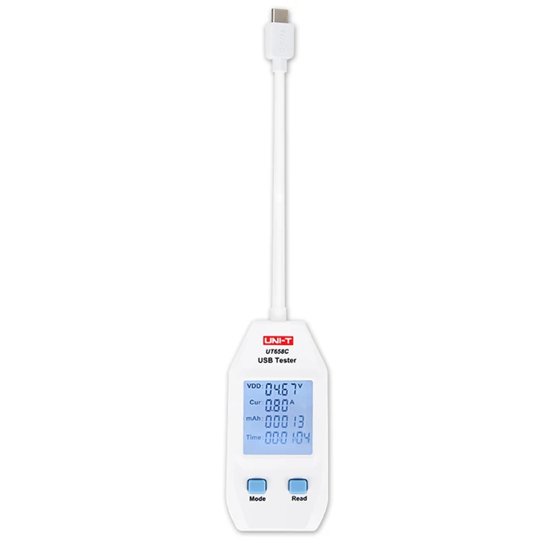 

UNI-T UT658C series USB Power Meter and Tester Digital Meter for Voltage/Current/ Capacity/Energy/Resistance