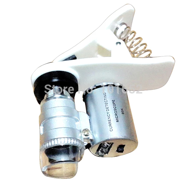 Увеличительная линза микроскопа для мобильного телефона, 60X оптический зум, телескоп, камера, светодиодный объектив для iPhone 5S 6, samsung