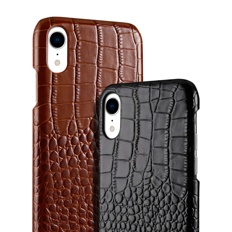 BestNull первый слой коровьей крокодиловой кожи линии задняя крышка чехол для iPhone XR смартфон