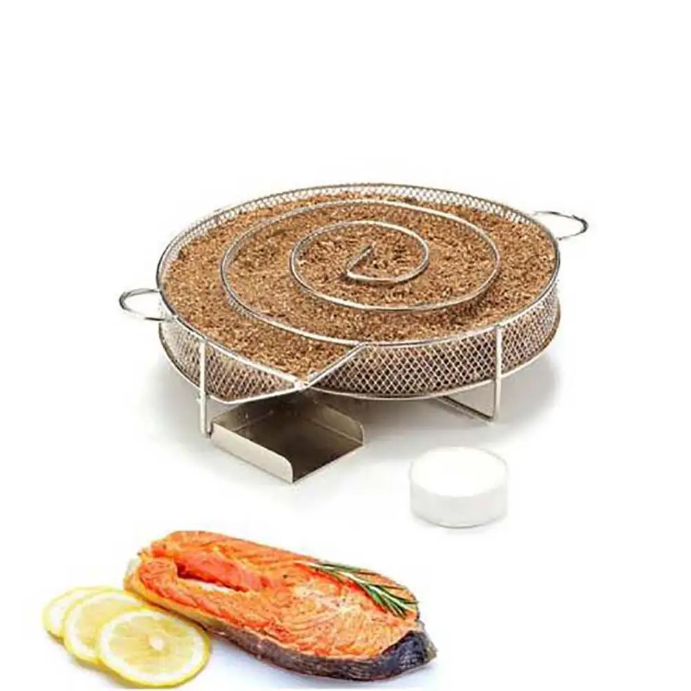

BBQ Grill Mat Barbecue Smoked Basket Spice Box Smoked Barbecue Stainless Steel Cold Smoke Generator Barbecue Net