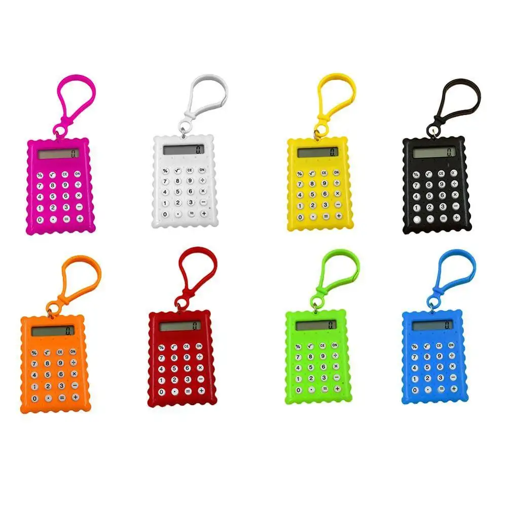 New Arrival Student Mini Plastic 8 Digits Electronic Calculator Candy Color Calculating Office Supplies Gift Super Small