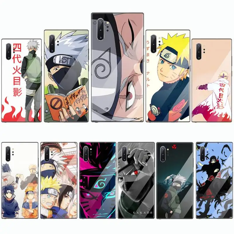 

Naruto Kakashi Japanese anime Phone Case Tempered glass For Samsung S6 S7 edge S8 S9 S10 e plus note8 9 10 pro