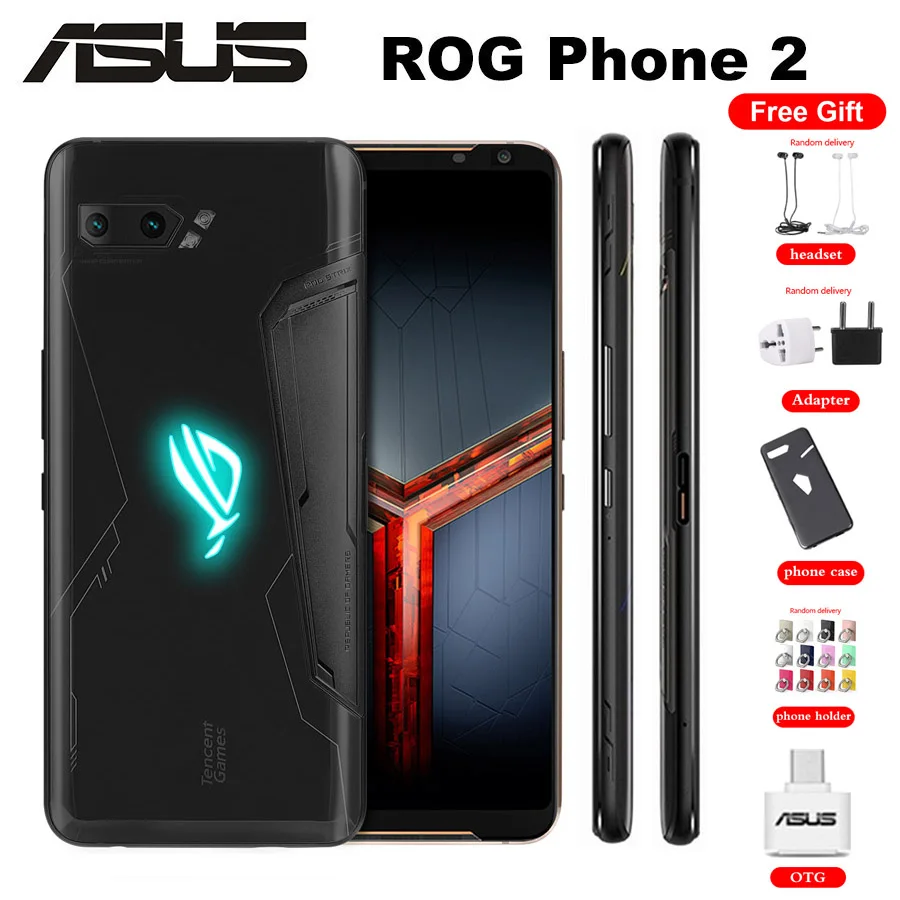 54318.19руб. 36% СКИДКА|Оригинальный телефон ROG 2, мобильный телефон Asus ROG Phone II ZS660KL, 12 Гб, 512 ГБ, Snapdragon855 + 6,59 дюймов, 1080x2340 P, 6000 мАч, 48MP, NFC, Android 9,0-in Мобильные телефоны from Мобильные телефоны и телекоммуникации on AliExpress