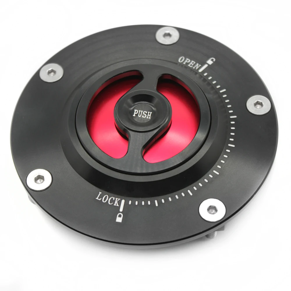 

Motorcycle Fuel Tank Caps Keyless Quick Push to Open For Ducati 1199 Panigale 2012-2015 / 1199 Panigale S 2012-2014