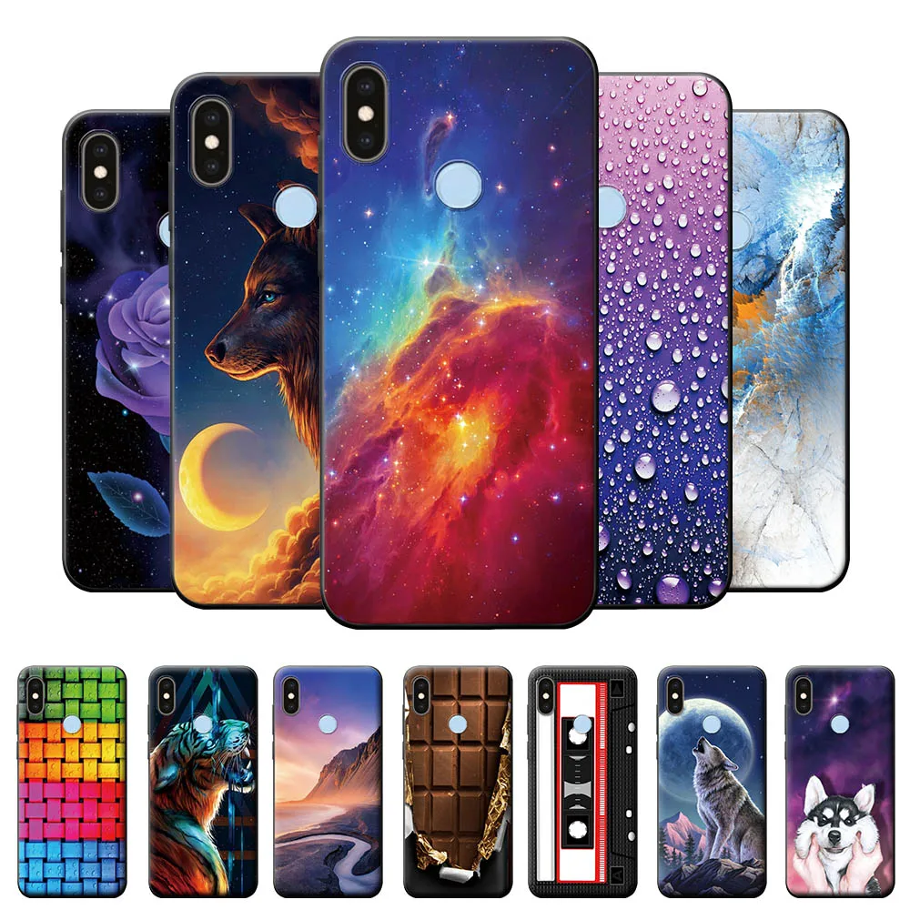 For Xiaomi Mi A2 Case Matte TPU A 2 Soft Silicone Back Cover on Cool | Мобильные телефоны и аксессуары