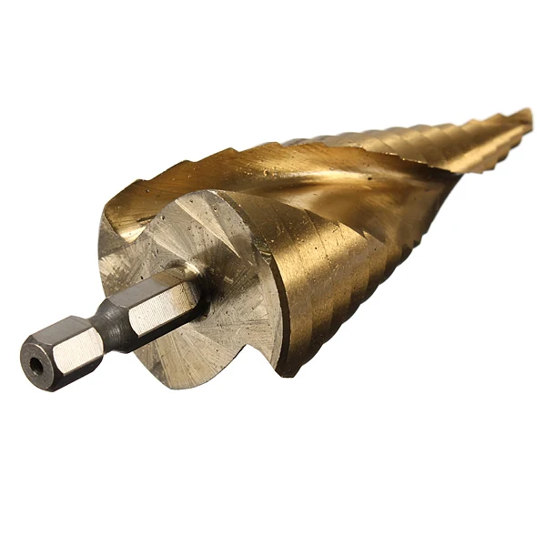 Drillpro DB-S1 3pcs HSS Spiral Grooved Step Drill Bit 4-12/4-20/4-32