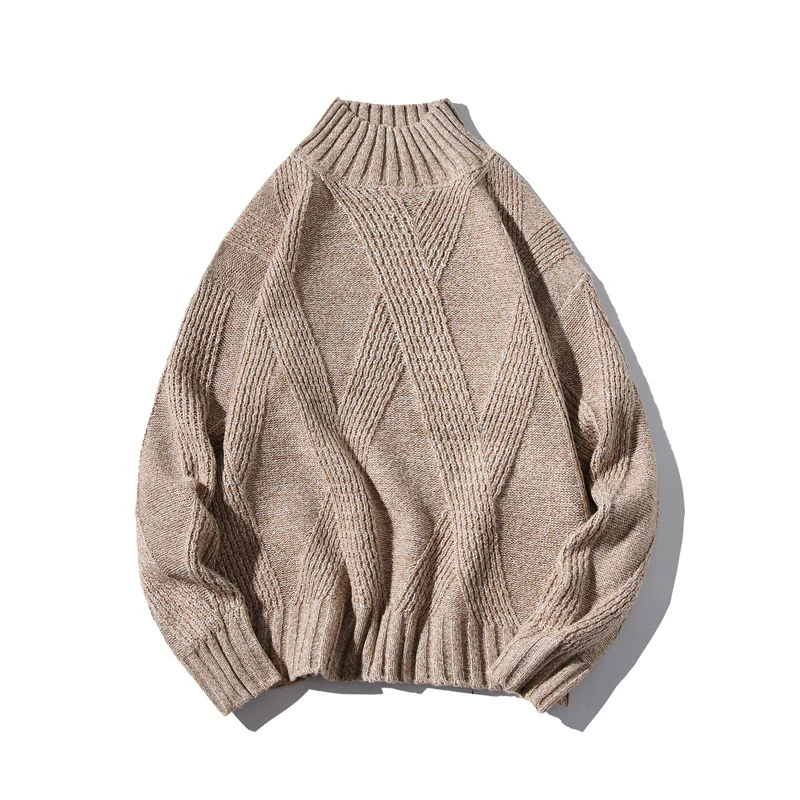 Warm Turtleneck Sweater Men New Autumn Winter Retro Argle Solid Pullovers and Jumpers Men's Sweater Casual Loose Sweater Men 5XL Warm Turtleneck Sweater Men New Autumn Winter Retro Argle Solid Pullovers and Jumpers Men's Sweater Casual Loose Sweater Men 5XL