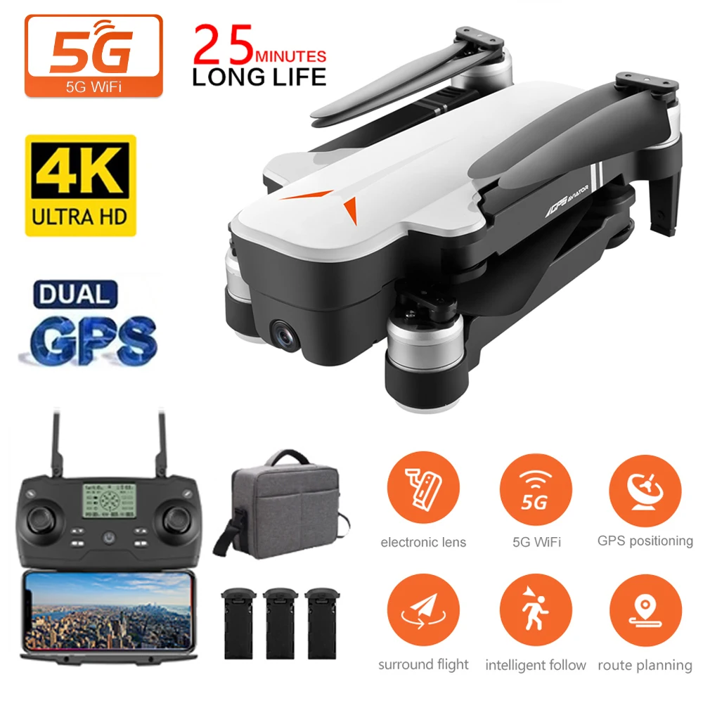 

8811 Professional GPS Drone with Camera 4K 5G Wifi Brushless RC Quadcopter Optical Flow Positioning Gesture Photo RC Helicopters