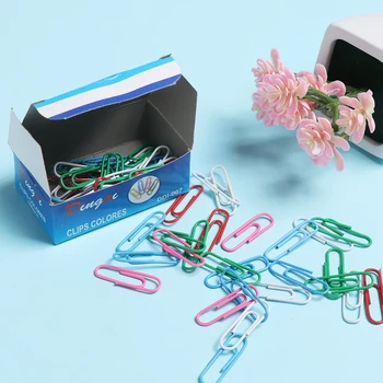

70 PCs/Set 28mm Colorful Paper Clips Binder Clip for Notebook Memo Stationery Desktop Storage School Office Supplies