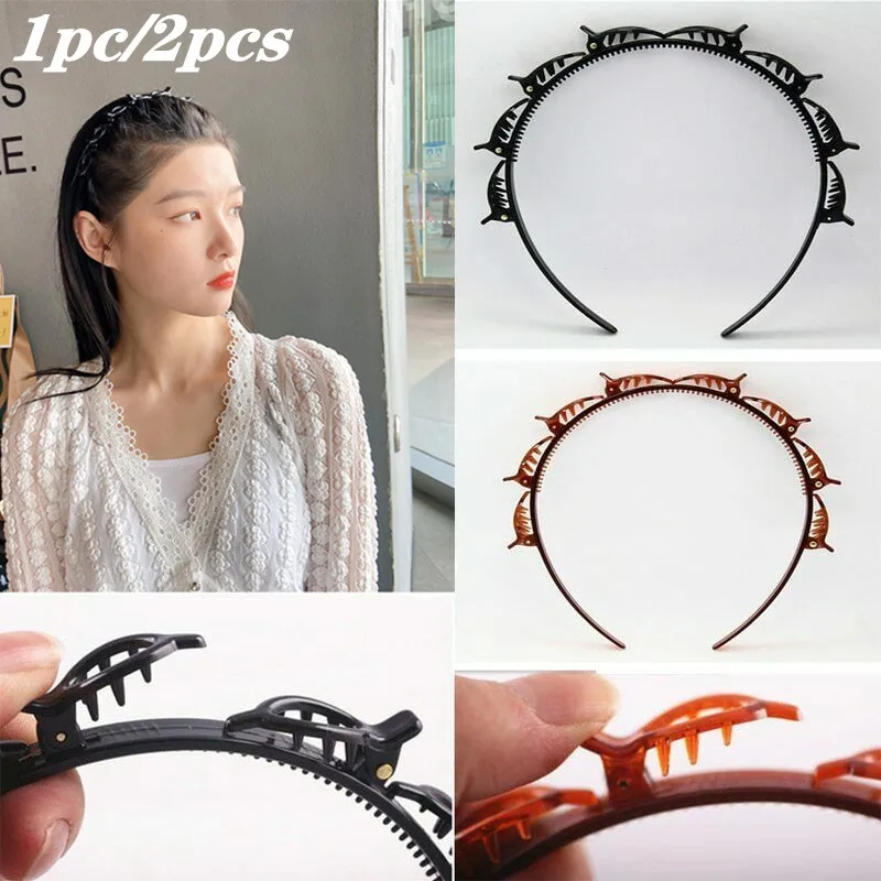 Magic Fashion Sweet Woman Girls Hair Tool Multilayer Plastic Hairpin Lady Convenient Summer Bridesmaid Wedding Makeup Hair Hoops