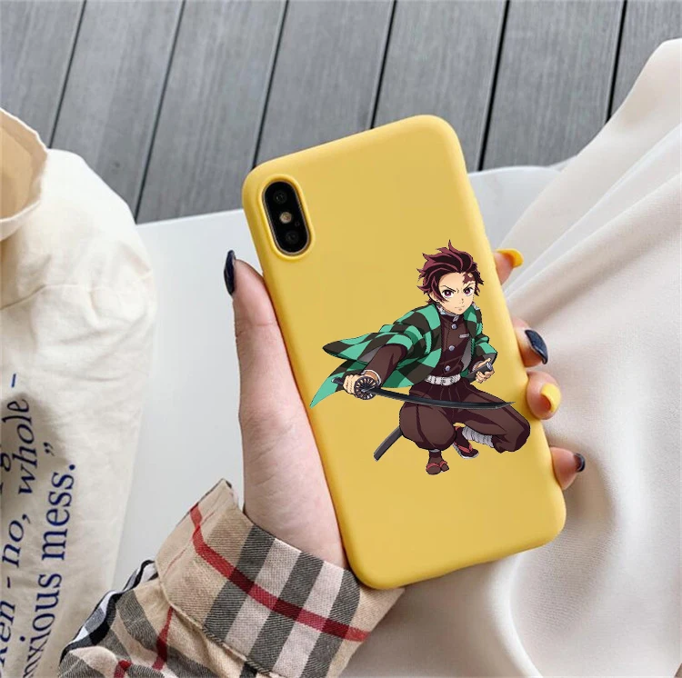 HHSR-24079 Камадо Nezuko Kimetsu без Yaiba демон убийца ТПУ, конфетный мягкий чехол для телефона для iphone 6/6s, 6 Plus/6s Plus, 7 Plus/8, XS XM X 11 pro - Цвет: HHSR-24079
