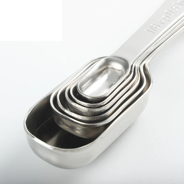 6 PCS 1 1/4 1/8 Teaspoon Espresso Coffee and Tea Stainless Steel