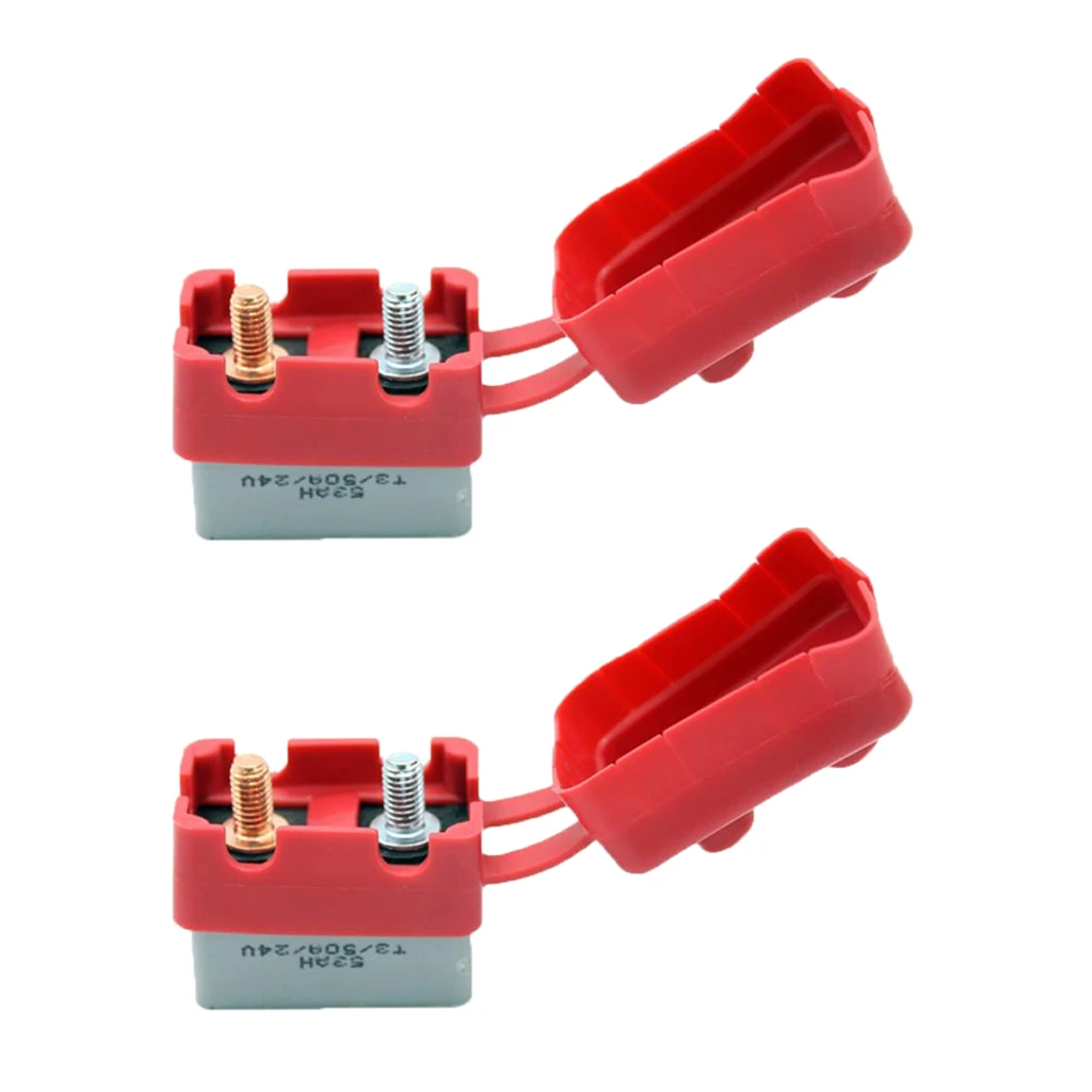 1Pair 12V-24 VAuto Boat Audio Circuit Breaker Manual Reset Fuse Holder 20A
