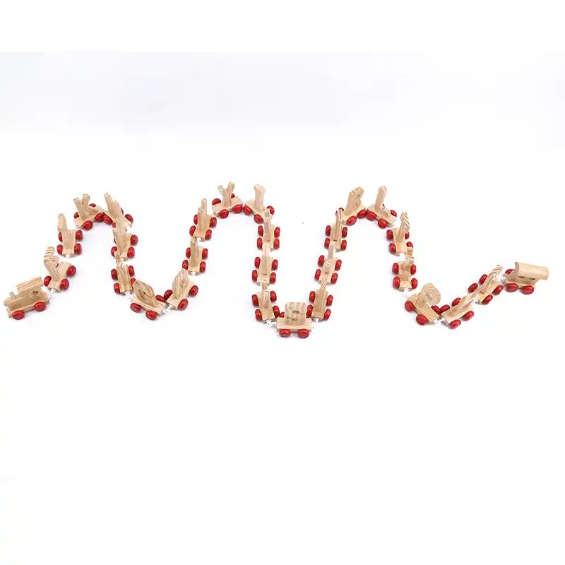 tren de letras de madera