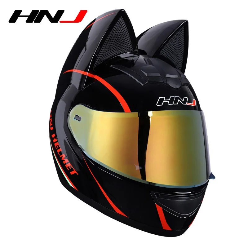 send-moto-gloves-and-mask-dot-approved-cat-ear-full-face-motorcycle-helmet-sun-visor-motocross-helmet-for-adults-man-women