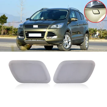 

CAPQX Front HeadLight headlamp Washer Nozzle Cover Cap Shell Decoration Spray Jet Cap For Ford Escape Kuga 2013 2014 2015 2016