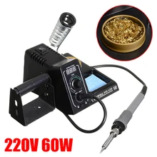 Сварочные инструменты 60 Вт паяльник Регулируемый Цифровой паяльник Комплект паяльная станция паяльник станция