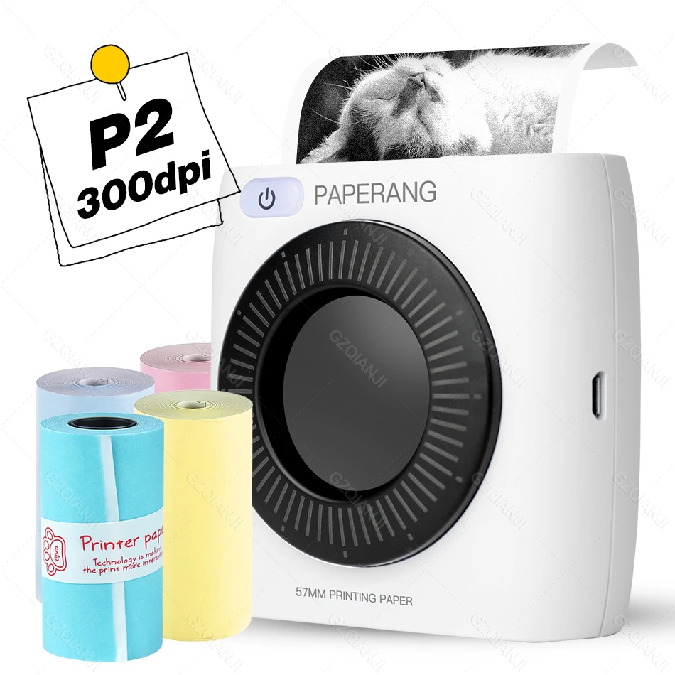 Карманный мини принтер PAPERANG P2 с Bluetooth 304DPI 58 мм|Принтеры| |