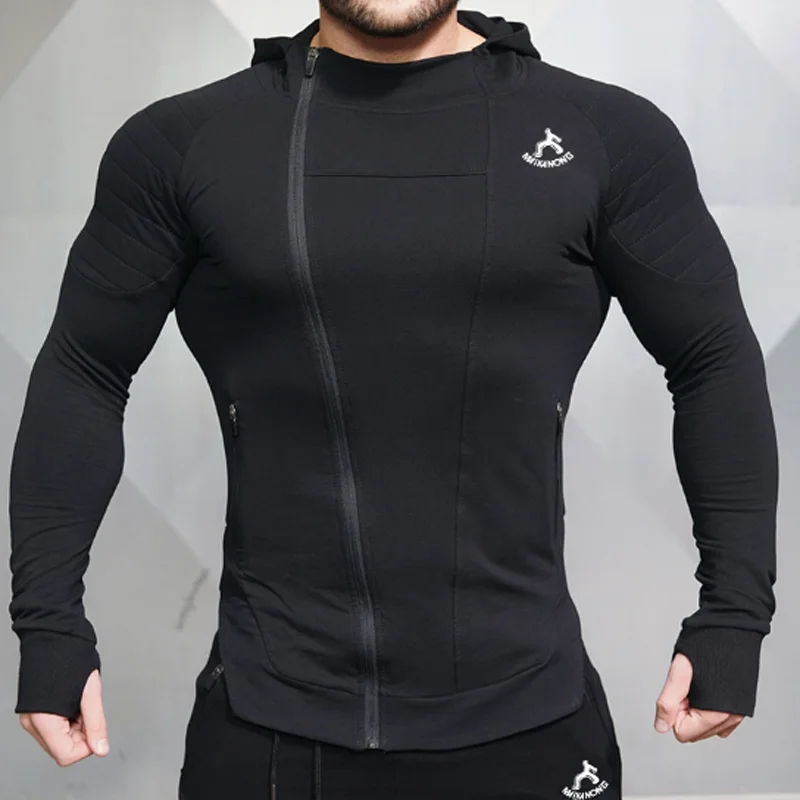 Новые спортивные тренажеры фитнес мужские толстовки бодибилдинг Slim Fit тренировки мужские толстовки Спортивная одежда для бега мужское худи дропшиппинг