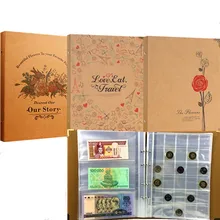 Libro de monedas, libro de protección de monedas, colección de billetes conmemorativos, colección de billetes conmemorativos, álbum de libros de monedas