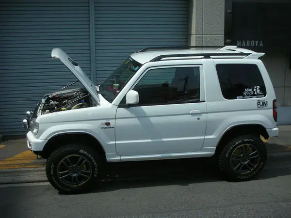 

for 1998-2013 Mitsubishi Pajero Mini H58A Front Bonnet Hood Modify Gas Struts Carbon Fiber Spring Damper Lift Support Absorber