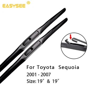 

Windscreen windshield wiper Blades for Toyota Sequoia Fit Hook Arms Pinch Tab Arm 19"&19" 26"&22" 2001 to 2014 2015 2016 2017
