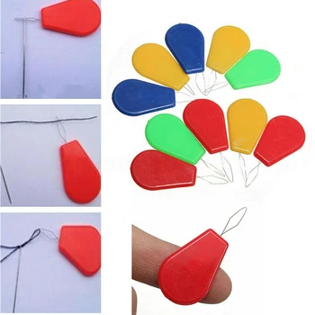 

100 Pieces New Needle Threader Bow Wire Insert Craft Tools Sewing Machine Easy Device Automatic Tool Sewing Accessories