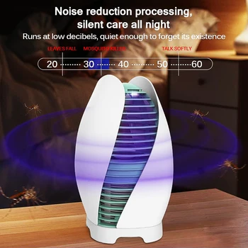 

2020 Indoor USB Power Supply Mosquito Traps with Strong Built In Suction Fan Mosquito Catcher Trap for Home Kitchen Bedroom